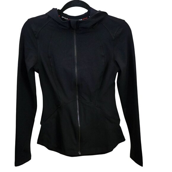 Spyder Active NWT Full Zip Hoodie Zip Pockets Logo All Season Size S - Picture 1 of 6